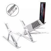 QASUL Alüminyum Portatif Laptop ve Tablet Standı 6 Kademeli   Katlanabilir Ayarlı Dizüstü Laptop Standı - 1