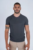 Combat Tactical Outdoor Tişört Günlük Sıfır Yaka Sporcu Erkek Tişörtü T-Shirf - 807 Ygm - 1