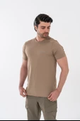 Combat Tactical Outdoor Tişört Günlük Sıfır Yaka Sporcu Erkek Tişörtü T-Shirf -  807 SJY - 3