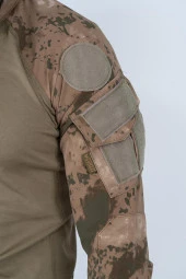 Combat Tactical Outdoor Jandarma Gömlek Uzun Kol Kamuflaj Gömlek - 401 - 6