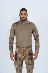 Combat Tactical Outdoor Jandarma Gömlek Uzun Kol Kamuflaj Gömlek - 401 - 10