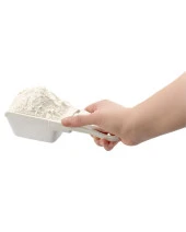 Plastik Ölçü Kabı Seti - Silme Aparatlı - 3 Parça - Krem - 3