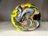 KASK SWAY SW 765 WANTED Yellow ÇENESİZ - 2