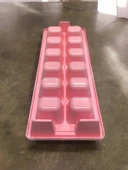 MyBru Pembe Sert Plastik 12 Hazneli Kare Buz Kalıbı - 5