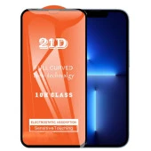 Apple iPhone 13 Pro Max Ekran Koruyucu 21D Tam Kaplayan Kırılmaz Cam Kavisli - 1