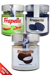 Frapella Hindistan Cevizi Kreması, Antep Fıstık Kreması, Kakaolu Bisküvi Kreması 3 Adet X 220 Gr. - 1