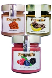 Frapella Muzlu Fındık Kreması, Bisküvi Kreması, Orman Meyvesi Kreması, 3 Adet X 220 Gr. - 1