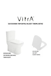 Vitra S20 Duvara Tam Dayalı Klozet 5512L003-0092, Vitra S20 Soft Klozet Kapağı 147-003-909 - 2