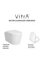 Vitra Nest Rim-Ex Asma Klozet 5176B003-0559,Vitra Nest Klozet Kapağı Duroplast 89-003-009 - 5