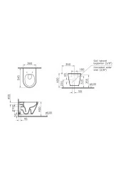 Vitra Integra Rim-Ex Asma Klozet 7041L003-0090, Vitra Universal 2 Soft Klozet Kapağı 121-003-909 - 4
