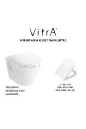 Vitra Integra Asma Klozet Açık Montaj 7063L003-0850, Vitra Unıversal Soft Klozet Kapağı 121-003-909 - 1