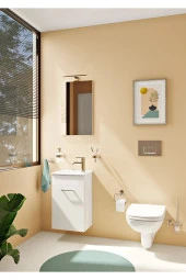 Vitra S20 Asma Klozet 5505L003-0868, Vitra S20 Soft Yavaş Kapanır Kapak 147-003-909 - 1