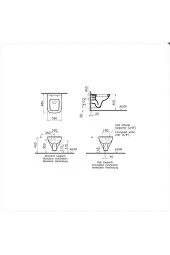 Vitra S20 Asma Klozet 5505L003-0868, Vitra S20 Soft Yavaş Kapanır Kapak 147-003-909 - 3