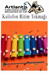 Ksilofon Tokmağı 1 Çift Kırmızı 1 Paket Ritim Çubuğu Plastik - 4