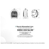 Kumtel LX-6331 (2ın1) 2000W - Sıcak & Soğuk Hava Akışıyla Ikili Kullanım: Vantilatör Fan & Isıtıcı Bej - 2