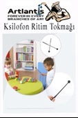Ksilofon Tokmağı 1 Çift Yeşil 1 Paket Ritim Çubuğu Plastik - 3