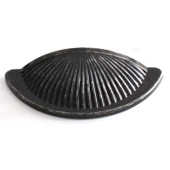 Yelken Midye Tas Çanak 64mm Düğme Eskitme AntikGümüş Mobilya Mutfak Dolap Kulpu Kulbu Kulpları thumbnail 4