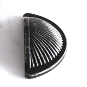 Yelken Midye Tas Çanak 64mm Düğme Eskitme AntikGümüş Mobilya Mutfak Dolap Kulpu Kulbu Kulpları thumbnail 6