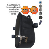 MOTORSİKLET KORUMA DEMİRİ ÇANTALARI YAN AVADANLIK KİLİTLİ 32CM - 3