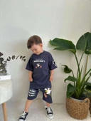 ERKEK ÇOCUK MINECRAFT DESENLİ PAMUK ŞORTLU TAKIM thumbnail 3