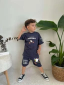 ERKEK ÇOCUK MINECRAFT DESENLİ PAMUK ŞORTLU TAKIM thumbnail 1