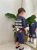 ERKEK ÇOCUK MINECRAFT DESENLİ PAMUK ŞORTLU TAKIM thumbnail 2