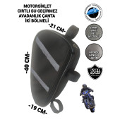 MOTORSİKLET KORUMA DEMİRİ ÇANTALARI YAN AVADANLIK REFLEKTÖRLÜ 40CM - 2