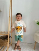 ERKEK ÇOCUK LOONEY TUNES LİON BLUEY DESENLİ PAMUK ŞORTLU TAKIM thumbnail 5