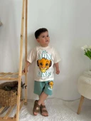 ERKEK ÇOCUK LOONEY TUNES LİON BLUEY DESENLİ PAMUK ŞORTLU TAKIM thumbnail 4