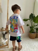 ERKEK ÇOCUK LOONEY TUNES LİON BLUEY DESENLİ PAMUK ŞORTLU TAKIM thumbnail 9