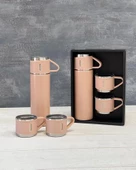 Kamp Termosu - Termos Seti  - 500 ML - 3 Adet Bardak - 5