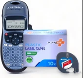 Dymo Letratag Etiket Yazıcı ve Ecotag Muadil Plastik Yedek Şerit Etiket 10'lu (KIRMIZI) thumbnail 1