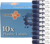 Dymo Letratag Etiket Yazıcı ve Ecotag Muadil Plastik Yedek Şerit Etiket 10 Lu Paket (BEYAZ) - 2