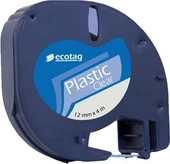 Dymo Letratag Etiket Yazıcı ve Ecotag Muadil Plastik Yedek Şerit Etiket 10'lu (ŞEFFAF) - 8