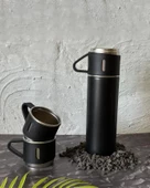 Kamp Termosu - Termos Seti  - 500 ML - 3 Adet Bardak - 8