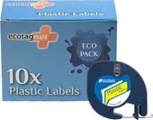 Dymo Letratag Etiket Yazıcı ve Ecotag Muadil Plastik Yedek Şerit Etiket 10'lu (SARI) - 2