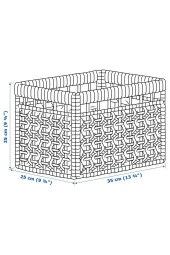 TÄTING Su Sümbülü Rattandan Yapılmış Sepet 35x25x25 cm El Yapımı thumbnail 2