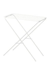 Metal Jall Minimalist Çamaşır Kurutma Askılığı Beyaz 79x40x82 cm thumbnail 2