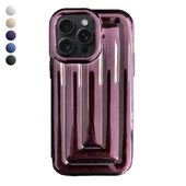 iPhone 15 Pro Max Rudra Seri Labirent Desen 3D Metalik Silikon Kapak - 1