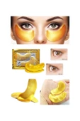 2 Adet Unisex Gold Göz Altı için Maske Yüz Cilt Bakım Altın Maske - 1