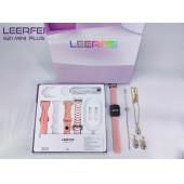 SÜPER HEDİYE G-21 MİNİ PLUS FULL SET KADIN AKILLI SAATİ 4 KORDON + BİLEKLİK KOLYE KÜPE HEDİYELİ - 4