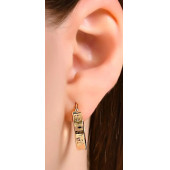 Küpe Cartıer T Zirkon Taş Küpe - 3