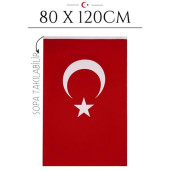 Türk Bayrağı Kumaş 80x120cm - 1