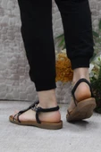 Fort Guja 24Y150-38 Anatomik Rahat Kaymaz Taban Taşlı Kadın Sandalet thumbnail 4