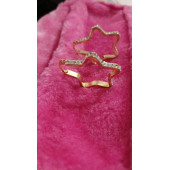 Şans Getiren Yıldız Model Zirkon Taş Çelik Küpe - 2