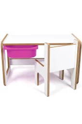 Çocuk Oyun, Aktivite ve Etkinlik Masası, Beyaz-Lila, 18mm 1.Sınıf - 3
