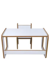 Çocuk Oyun, Aktivite ve Etkinlik Masası, Beyaz-Pembe, 18mm 1.Sınıf MDF - 4