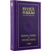 *KAMPANYA*FEYZÜL FURKAN TEFSİRLİ MEAL ORTA BOY CİLTLİ LİLA RENK  SERVER - 1