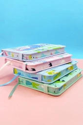 Dinazor A7 Not Defteri , Lastikli Cep Defteri - Mavi thumbnail 5