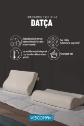 Datça Ergonomik Visco Yastık Ortopedik Hafızalı Visco Yastık 47x31x10-8 CM thumbnail 2